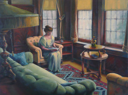 At Home – In the Library - 18x24