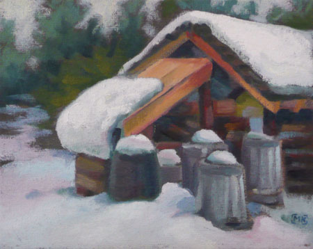 Behind the Wood Shed - 8x10