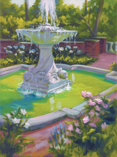 Glensheen Fountain - 16x12