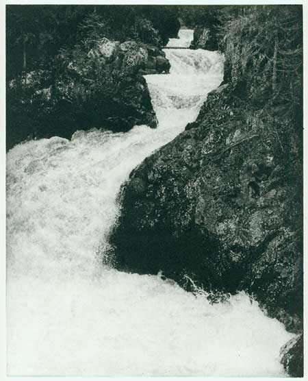 Cascade River No. 1 — lithograph, 10x8